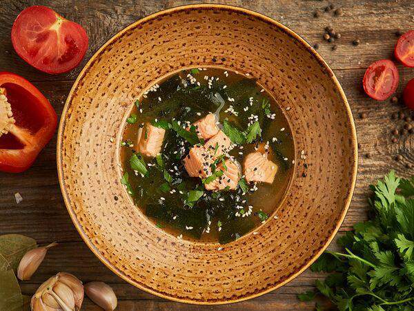 Luna lounge - Суп Мисо с лососем