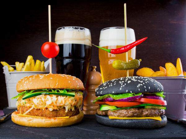 Кафе Nебо - Блэк бургер с говядиной