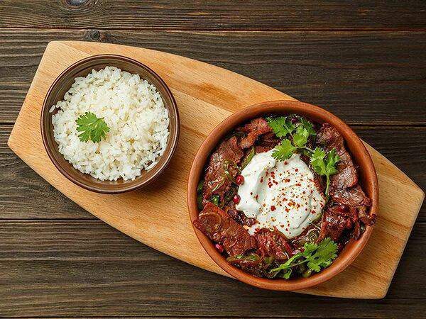 Чучвара, мангал и печи - Телятина с острым дунганским перцем