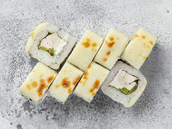 Суши №1 - Запечённый ролл Мраморный