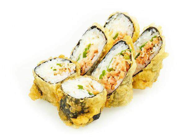 Голодный тако - Ролл с базиликом и лососем