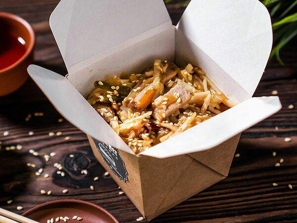 Ramburger - Удон тонкий со свининой