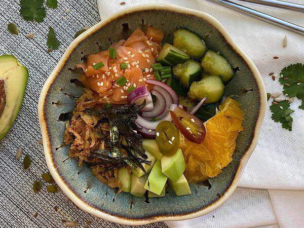 Суши Лайт - Поке с острым лососем