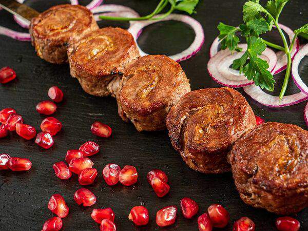 Чайхана Баклажан - Урама кабоб из говядины