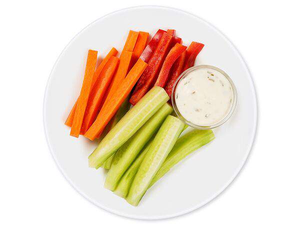 #СТОЛОВАЯ - Овощные палочки с чесночным соусом