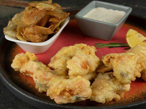 Kolbasabar - Фиш энд чипс из лосося