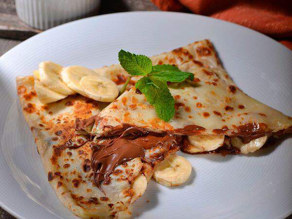 Вкусноблин - Вкусноблин с шоколадной пастой и бананом