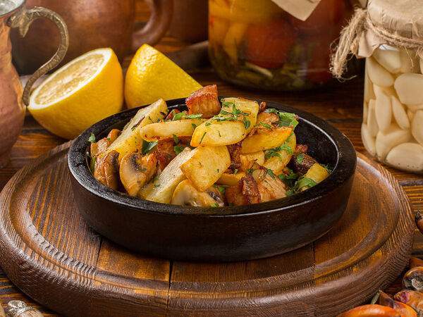 Чито Грито - Мясо с грибами на кеци