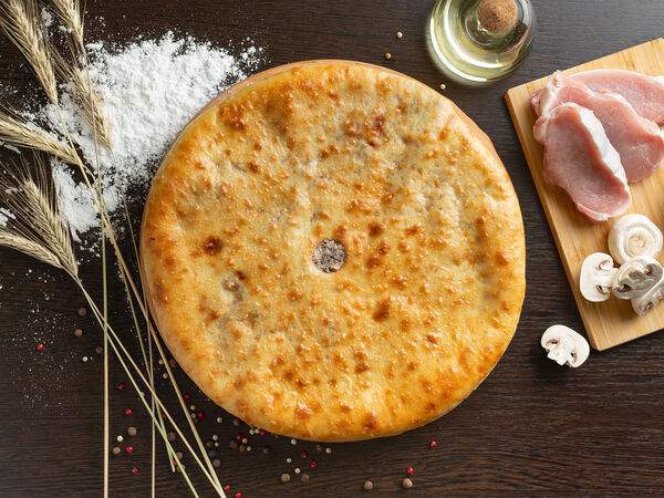 Дары Осетии - Пирог со свининой и грибами