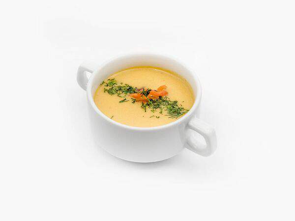 Теплого хлеба - Суп-крем с лососем