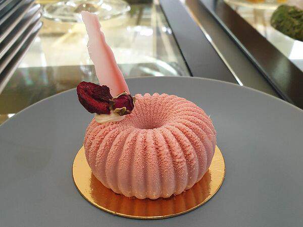 Тили тесто - Сырной-малиновый мусс