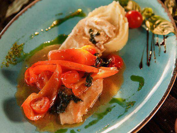 Shef papas - Скалоппине из курицы, тушенное в белом вине