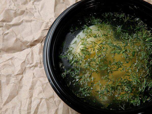 Крылья - Бульон куриный с яйцом
