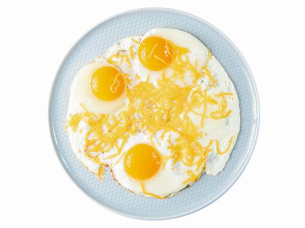 Мандарин - Глазунья с сыром и цыплёнком