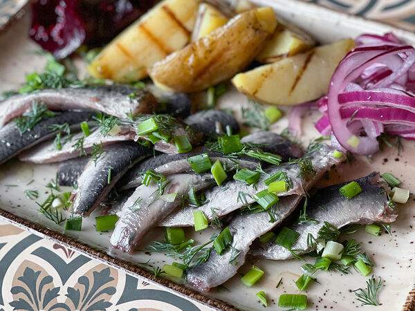 Мелограно - Иваси с печеным картофелем