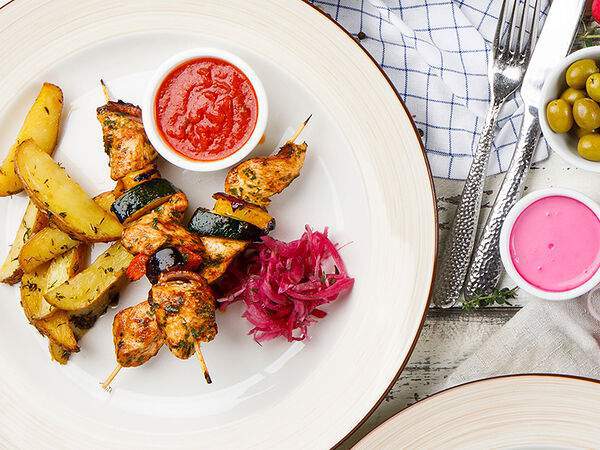 Роял пицца - Шашлык из цыпленка с овощами