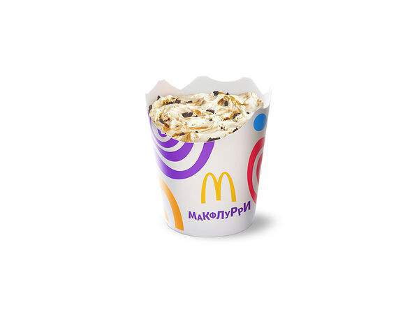 МакДональдс - МакФлурри карамельный с вафельно-шоколадной крошкой