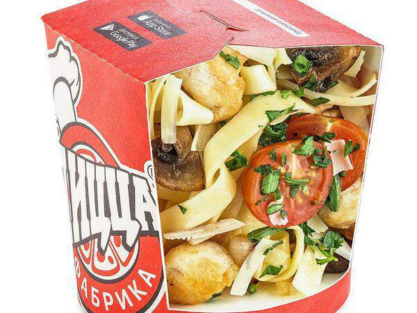 ПиццаФабрика - Паста с курицей и грибами