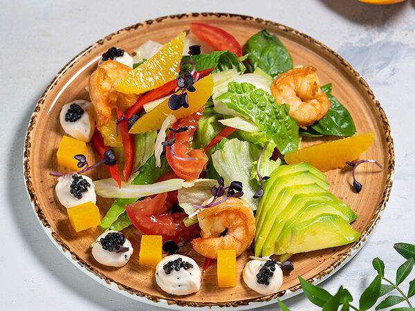 Urban Eda - Салат с креветками и апельсином