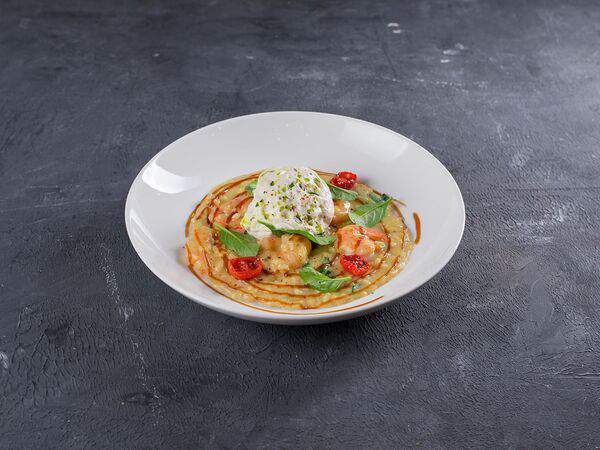 Царское село - Ризотто из краснодарского риса с креветками и шпинатом