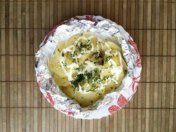 Кафе Мария - Тушеная рыба по-русски с картофелем