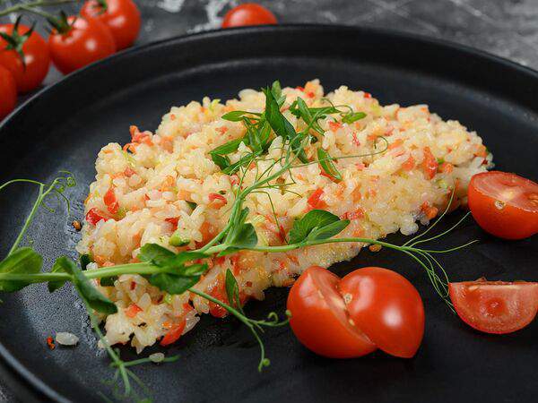 Мох - Рис в сливочном соусе с овощами