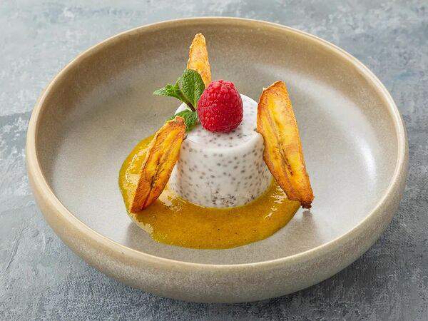 На парах - Панна котта с семенами чиа