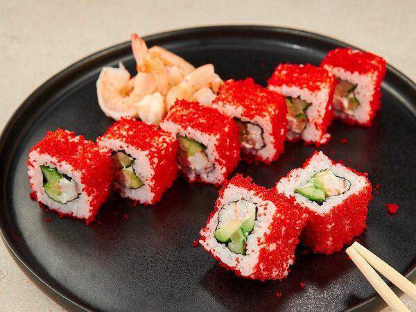 Суши муши - Ролл Калифорния с креветкой