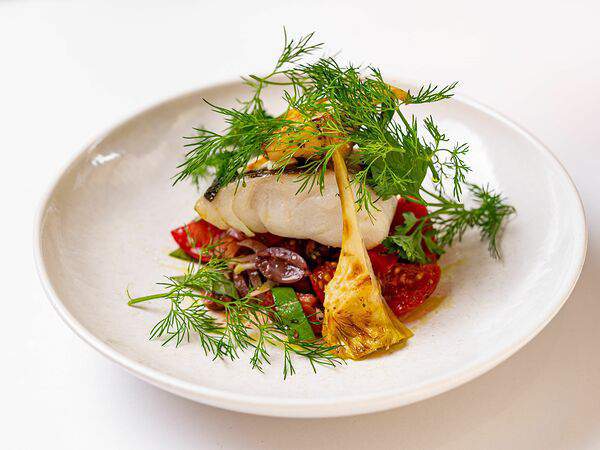 Клево - Мурманская треска с артишоками и томатами