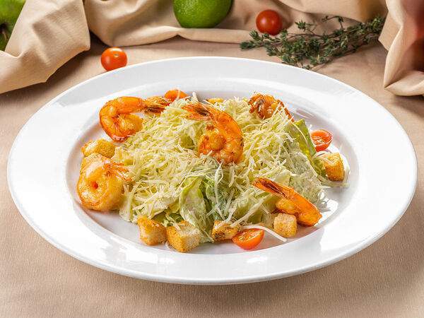 Стейк хаус Кантри паб - Салат Цезарь с креветками