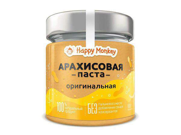 Happy monkey - Арахисовая паста оригинальная