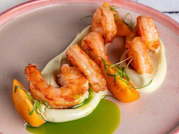 Mandarinka Restaurant & Bar - Креветки в сладком васаби