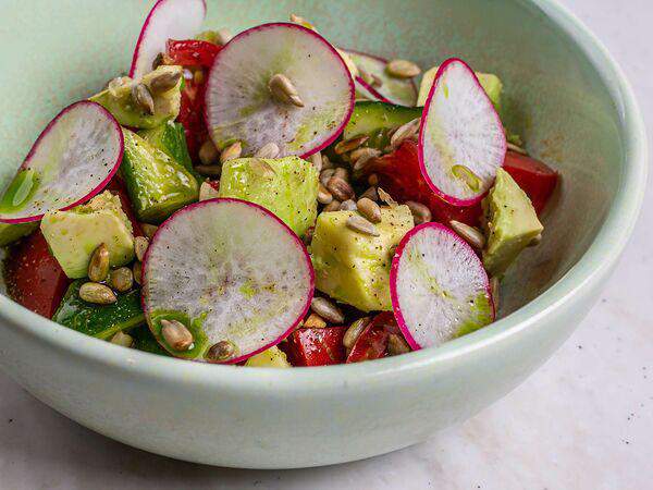 Море - Овощной салат с семечками