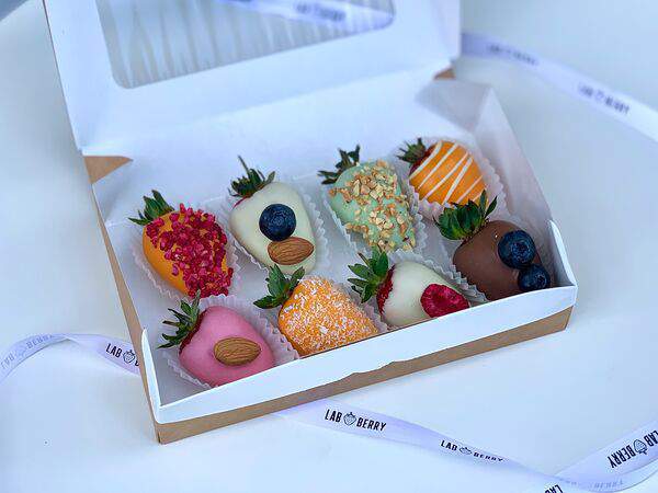 Labberry клубника в шоколаде - Набор 8 клубник в шоколаде