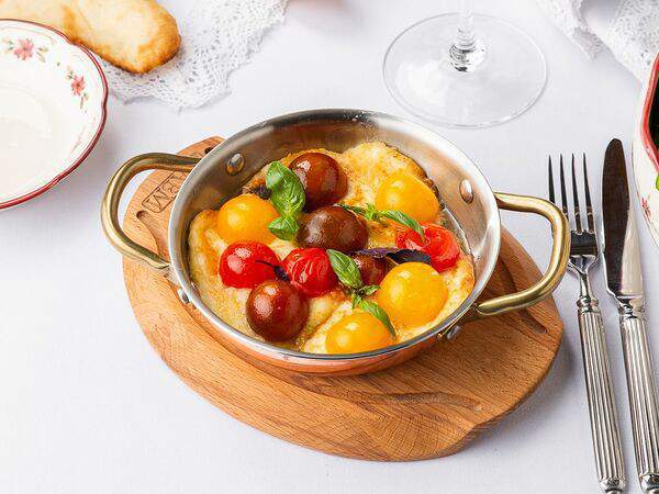 Грузинка - Жареный сулугуни с томатами