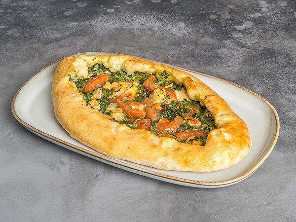 ХашЛаваш - Пиде со шпинатом и семгой