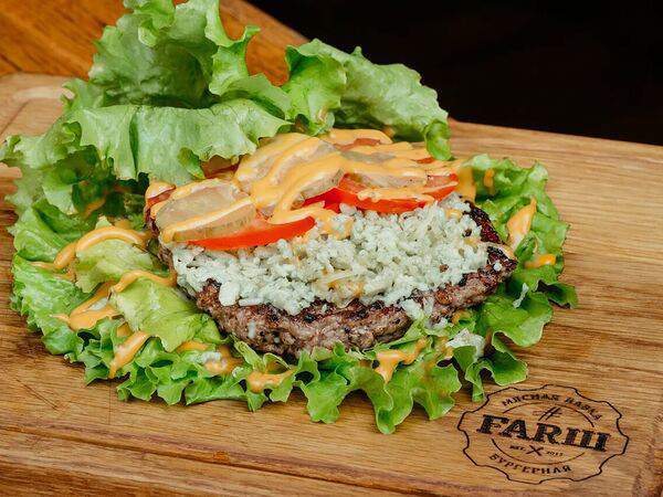 #FARШ - Блю чиз бургер в листьях