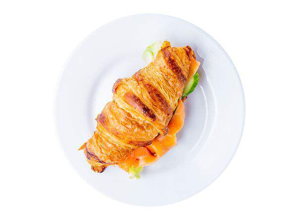 Мандарин - Круассан с лососем шеф-посола