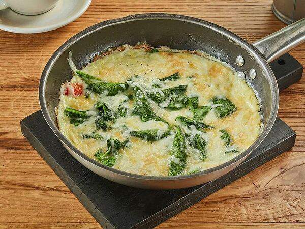 Сыроварня - Омлет с Моцареллой, шпинатом и перцем