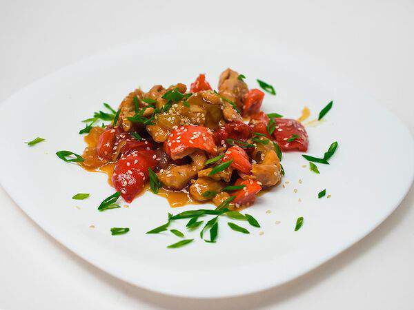 Good обед - Свиная вырезка в соусе терияки