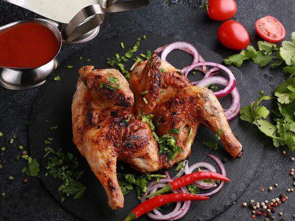 Шашлычный домик - Шашлык из цыпленка на углях