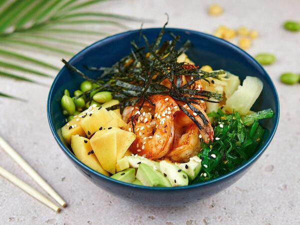 Суши муши - Поке с креветками и манго