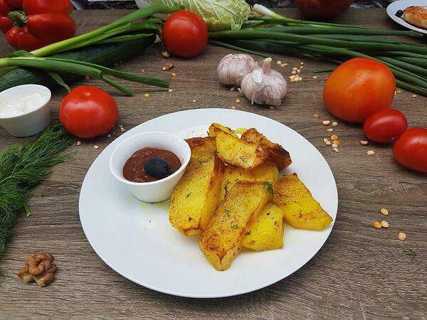 Ланч-кафе Baza Plaza - Картофель запеченный с жареным луком