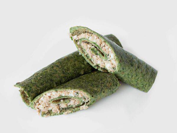 JOY.healthy.point - Безглютеновый шпинатный блинчик с тунцом