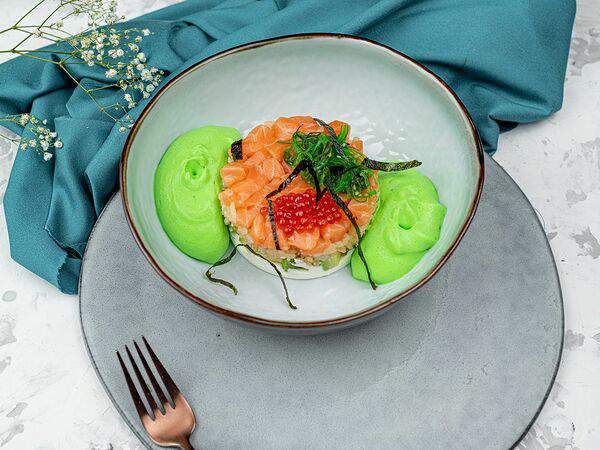 Легенды юга - Тартар Филадельфия со сливочным муссом Васаби