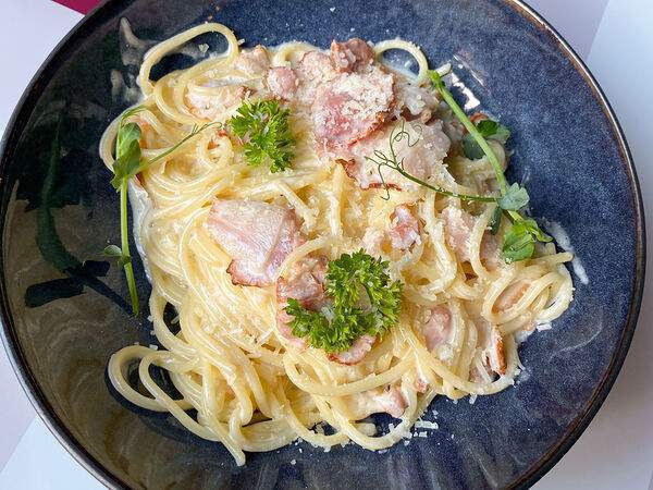 Золотой гребешок - Спагетти карбонара