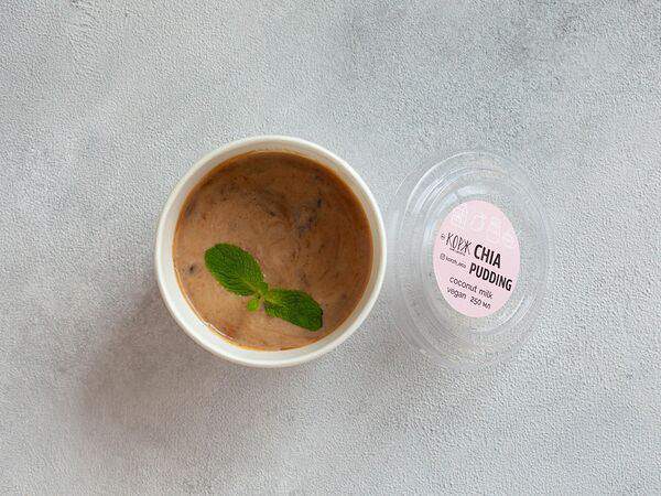 Корж - Чиа-пудинг Соленая карамель