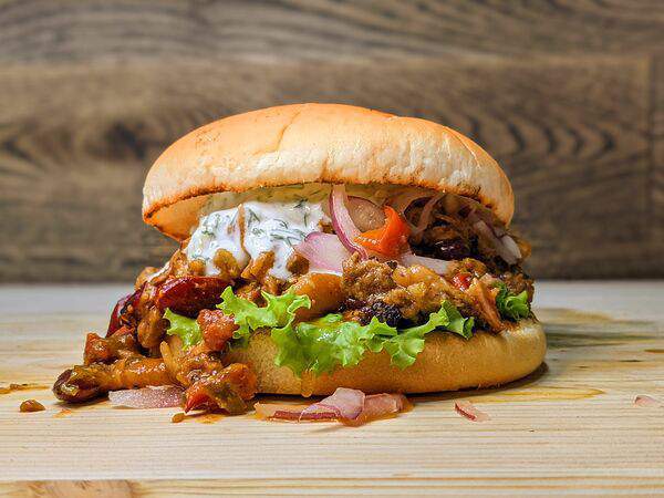 Реберная Промясо - Бургер Рваная свинина и чили