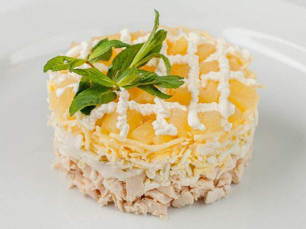 Зерносити - Салат Куриный с ананасами