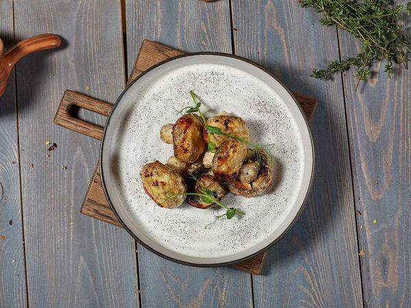 Инжир - Шампиньоны, жареные на мангале